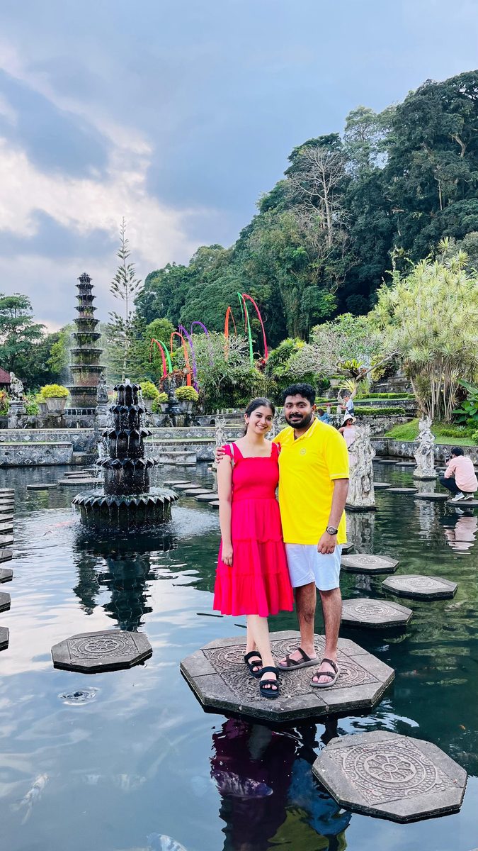 Couple at Tirta Gangga · Bali